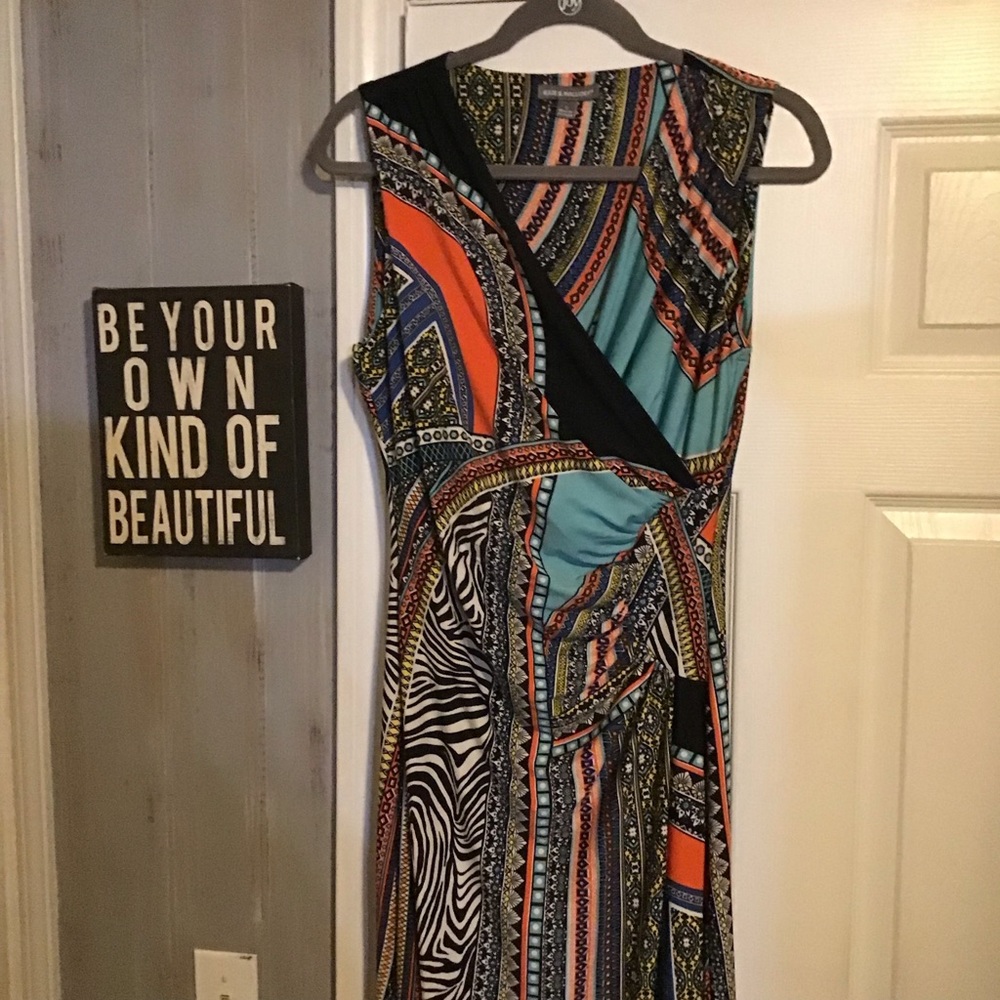 Kate & Mallory Multi Colored Maxi Dress. Size Small